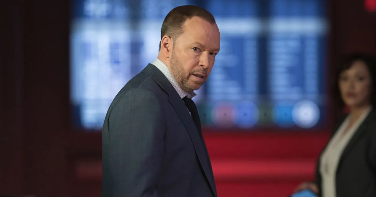 Donnie Wahlberg from Blue Bloods looking freaked out