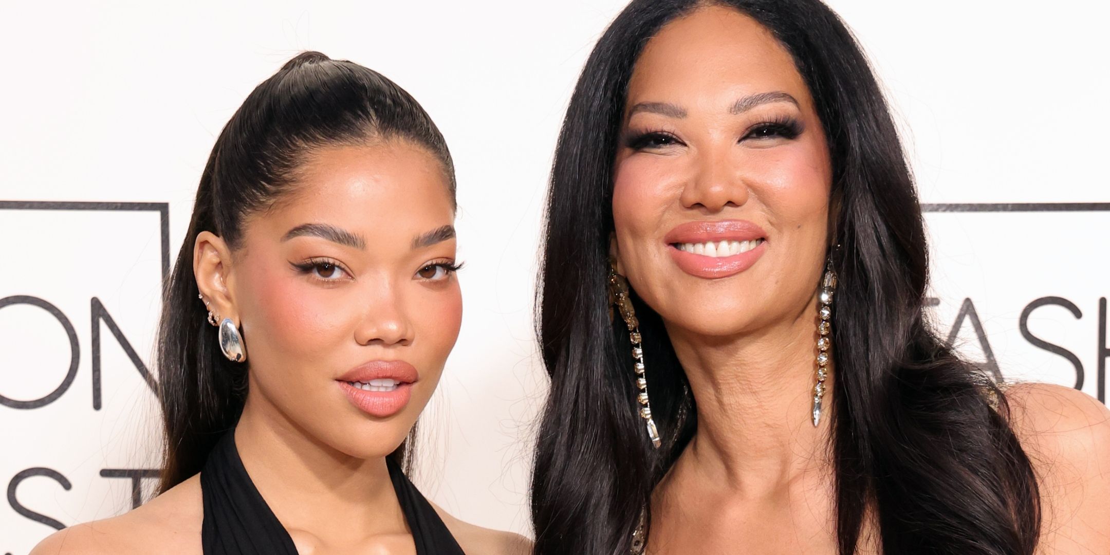 Kimora Lee Simmons and daughter Ming Lee Simmons smiling 