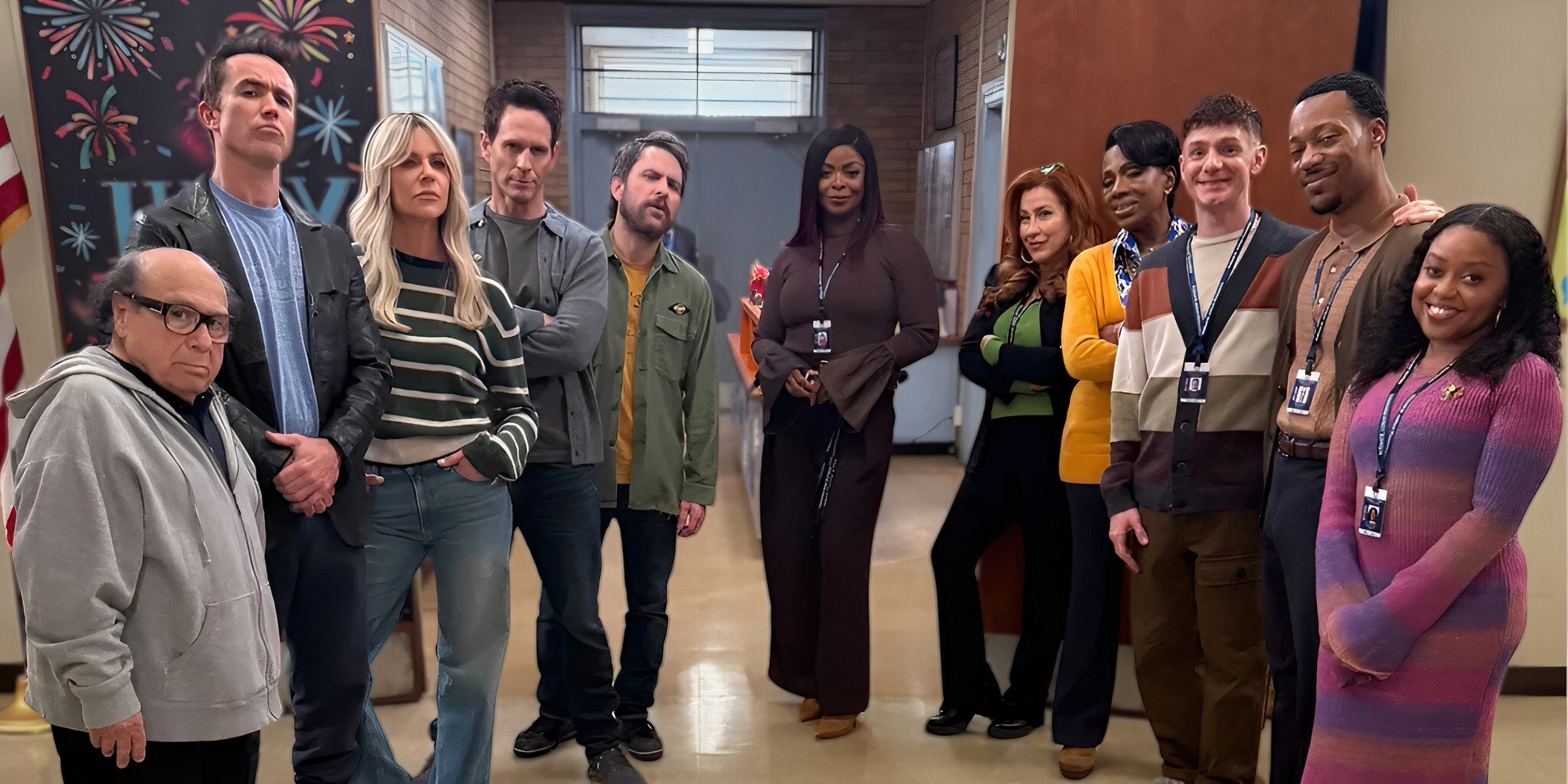 The casts of Abbott Elementary and It’s Always Sunny In Philadelphia
