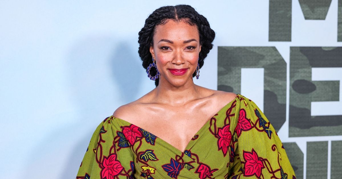Sonequa Martin-Green looking happy