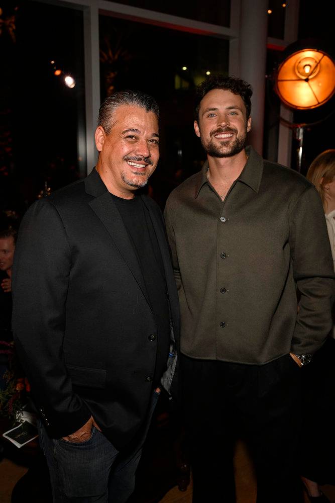 The Traitors Dylan Efron and Boston Rob Mariano looking close