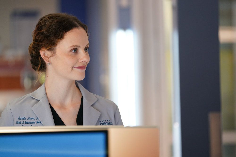 Chicago Med's Sarah Ramos smiling
