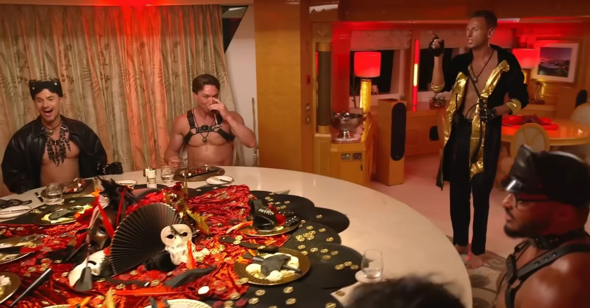 Fraser on Below Deck with the guests