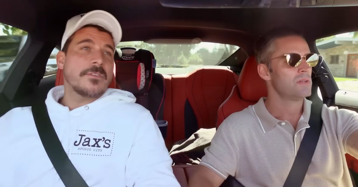 Jax Taylor and Jesse Lally driving