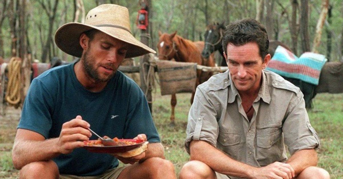 Survivor's Colby Donaldson and Jeff Probst sitting together