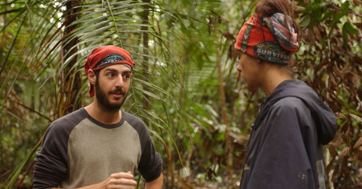 Survivor's Rob Cesternino talking to Jenna Morasca