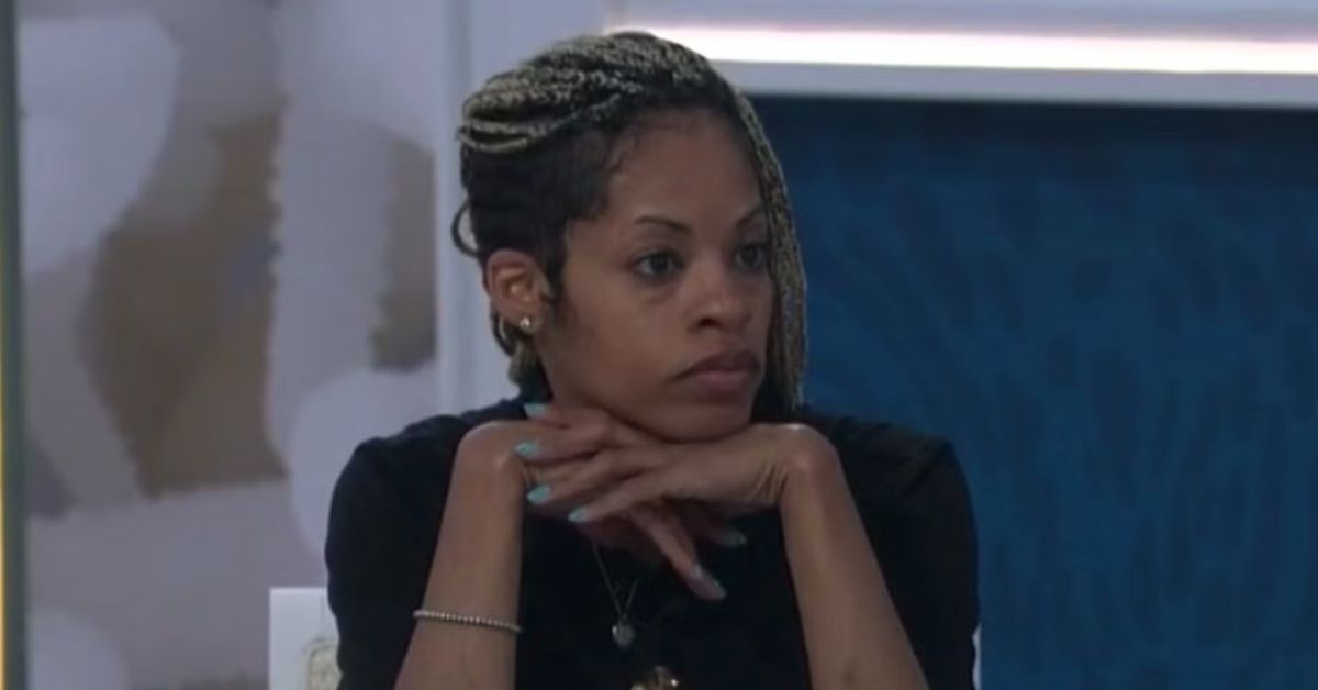 Big Brother's Tiffany Mitchell looking annoyed
