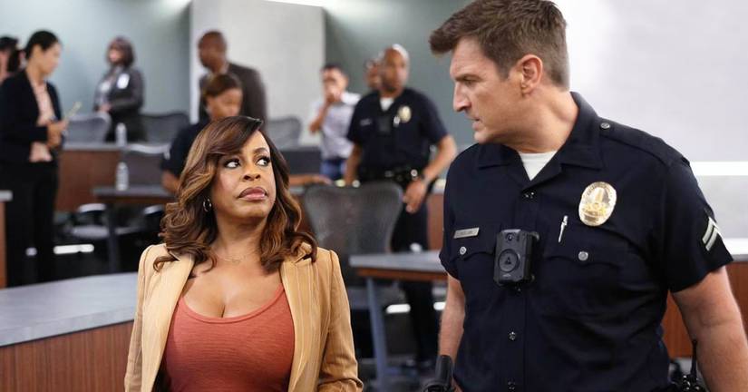 The Rookie's Niecy Nash-Betts and Nathan Fillion