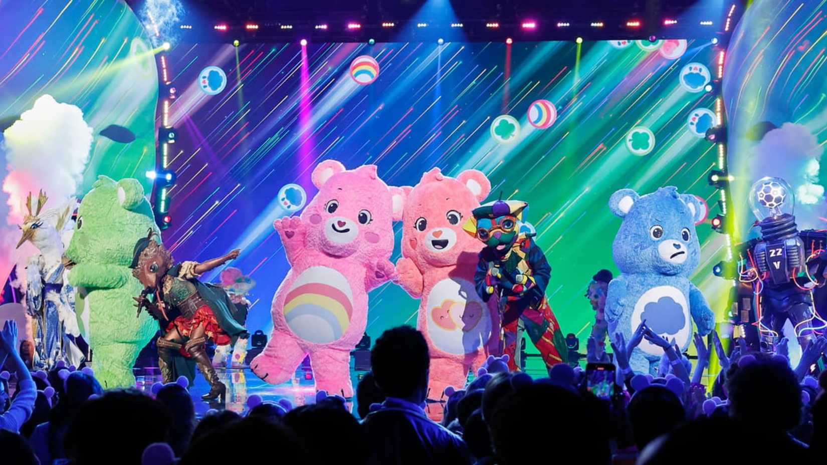 The Masked Singer Season 14 Care Bears Night Contestants Performing In Group Number