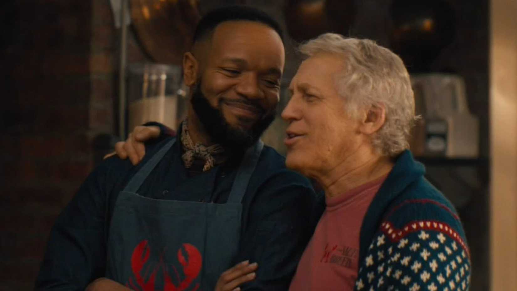 Best Medicine's Jason Veasey (George) and Stephen Spinella (Greg) smile together
