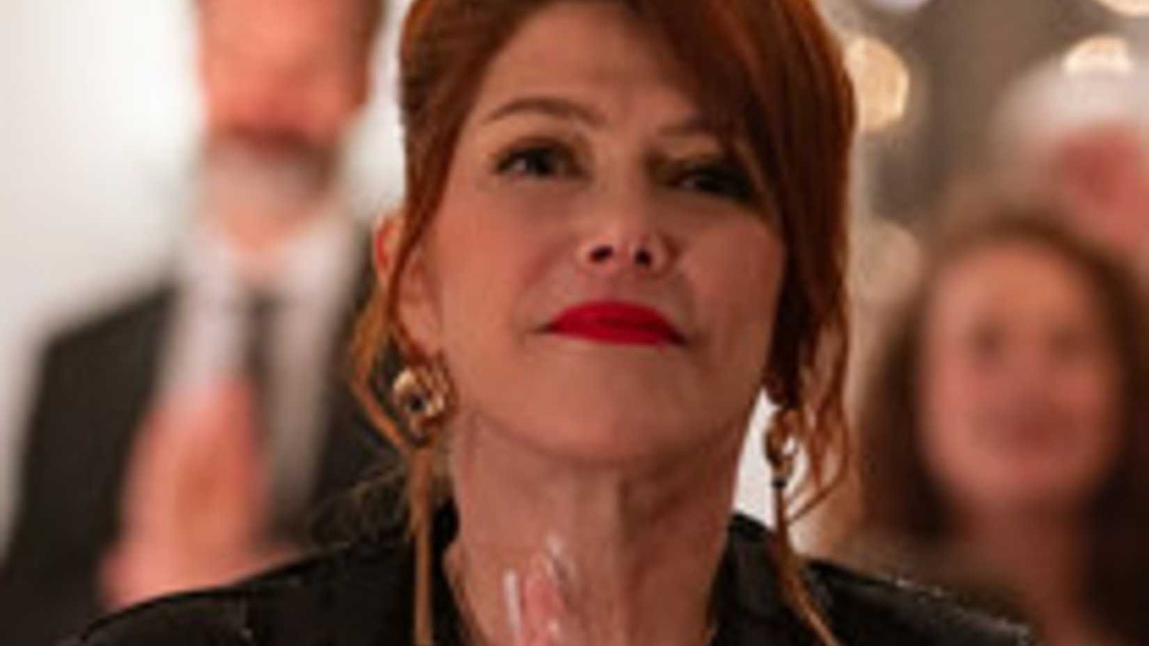Sullivan's Crossing's Phoebe Lancaster (Lynda Boyd) With a Small Smile